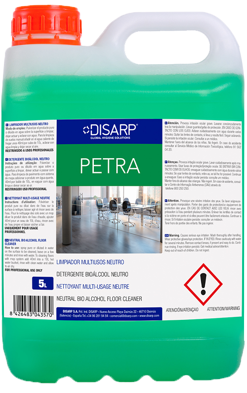 PETRA_5L-2 PETRA LIMPIADOR NEUTRO BIALCOHOL