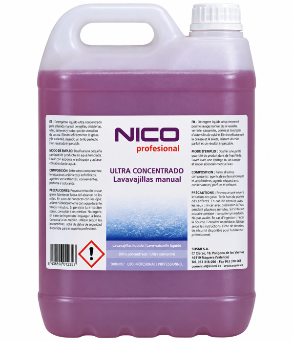 67839f9d-a89f-4d1e-a8ec-d8806477a485 LAVAVAJILLAS NICO ULTRA CONCENTRADO 5L