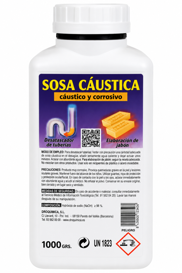 SOSA CAUSTICA BOTE 1000GR