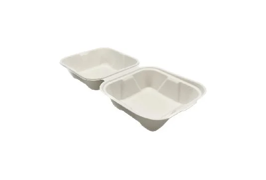 Caja-Hamburguesa-Fibra-150x150x80mm HAMBURGUESA FIBRA DE CAÑA 153X153(50U)