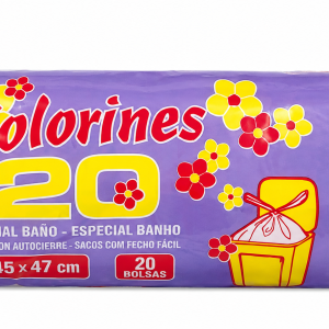 BOLSA DE BASURA BAÑO COLORINES PERFUMADA