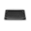 bandeja-sushi-negra-pet--tapa-160x91x20-mm ENVASE SUSHI PET CON TAPA(50UND)