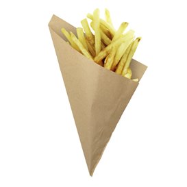 cono-de-papel-antigrasa-kraft-225cm-80g-2000-uds (1) CONO FRITOS PAPEL 190X180 100und