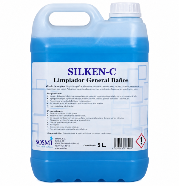 d7f4f2d0-3a93-445a-8a11-dad31351c30b LIMPIADOR GENERAL BAÑO SILKEN-C 5L